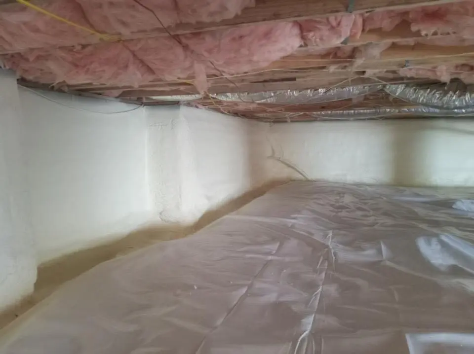 Crawl space encapsulation with closed-cell spray foam for Metal Roof Coating in Horseheads